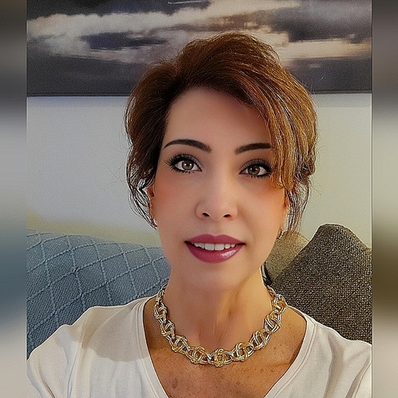 #Vintage #Statement Textured #Gold-tone Chunky Chain Link #Toggle Necklace.. - Picture 3 of 6